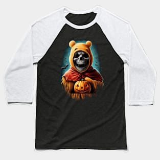 Skullface Pooh: A Dark Twist on Childhood Nostalgia T-Shirt Baseball T-Shirt